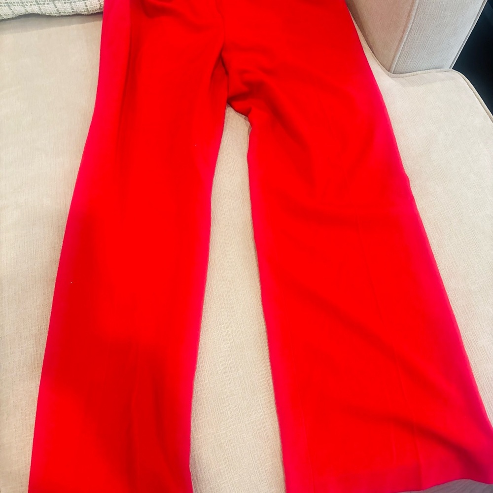 Women's Red Wide-Leg Pants